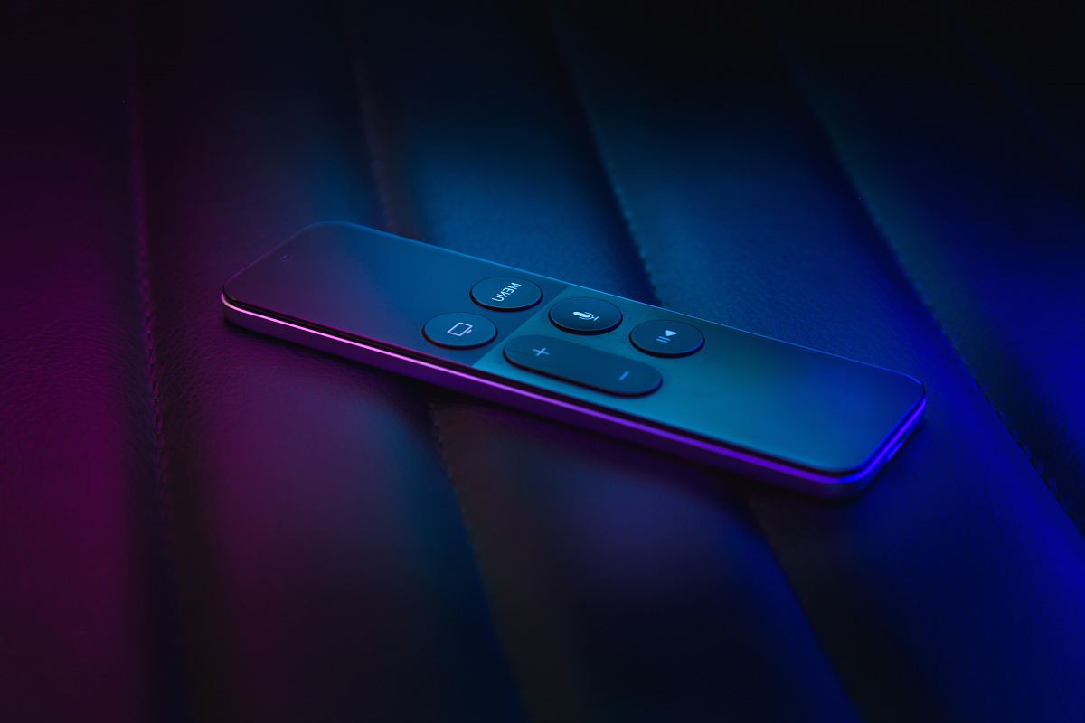 black remote controller